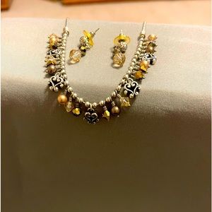 Brighton necklace and earrings
